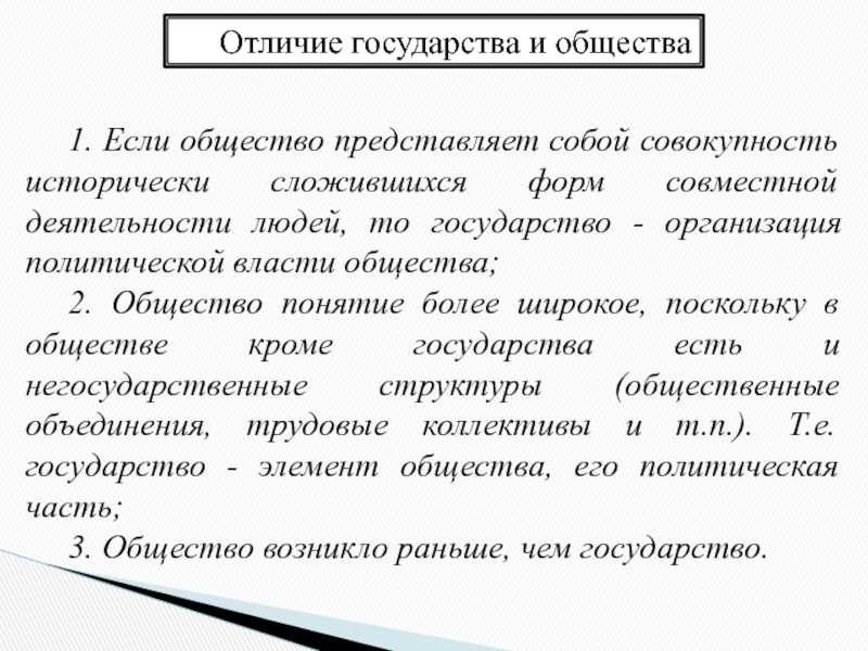 Основное отличие страны от государства различие понятий и функций.