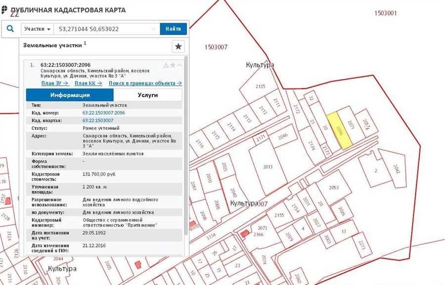 Публичная кадастровая карта самарской области - удобный доступ к кадастровым данным